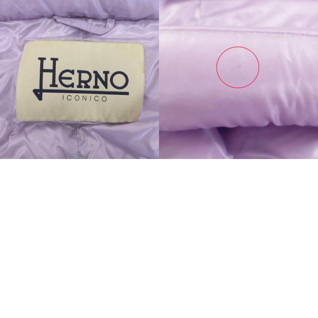 極美品▲Herno ヘルノ ICONICO イコニコ 2023年製 PI0329DIC SERENA セレナ ダブルジップ フード付き ロングダウンベスト 42 正規品_9