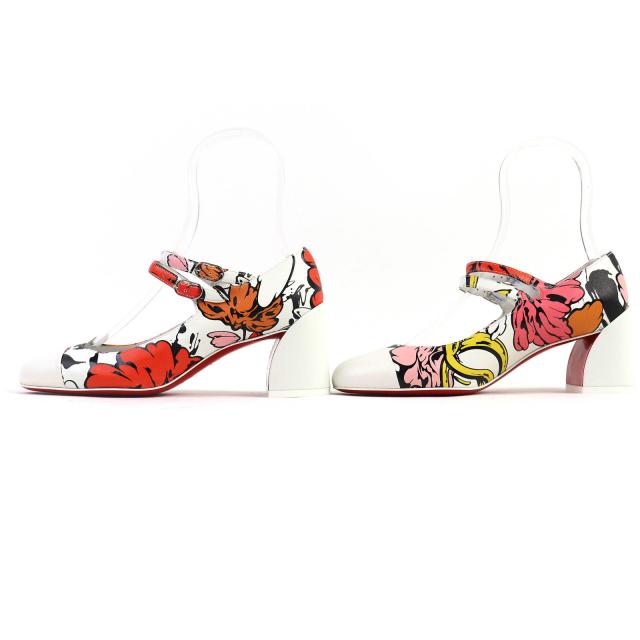 未使用品△CHRISTIAN LOUBOUTIN SHUN SUDO クリスチャン ルブタン シュン スドウ ミス ジェーン レザー パンプス 35.5 伊製_2