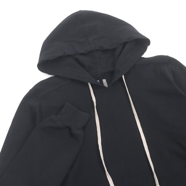 美品□Rick Owens リックオウエンス RU17F8285-BA ロングプルオーバーパーカー フーディー パーカー ブラック S イタリア製 メンズ_1
