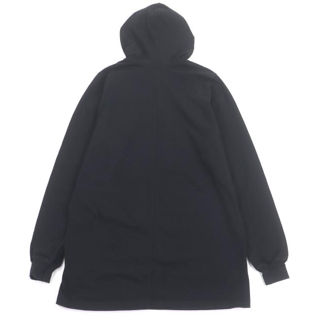 美品□Rick Owens リックオウエンス RU17F8285-BA ロングプルオーバーパーカー フーディー パーカー ブラック S イタリア製 メンズ_2