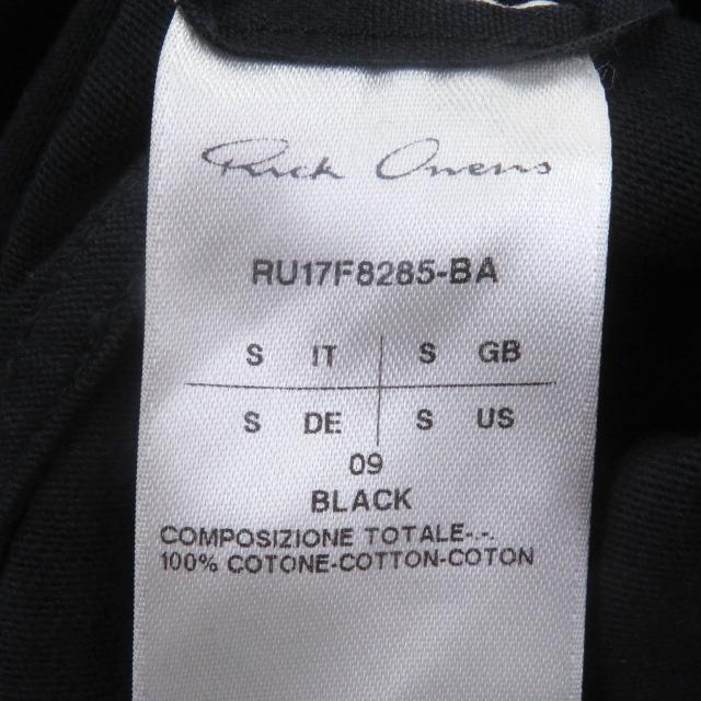 美品□Rick Owens リックオウエンス RU17F8285-BA ロングプルオーバーパーカー フーディー パーカー ブラック S イタリア製 メンズ_4