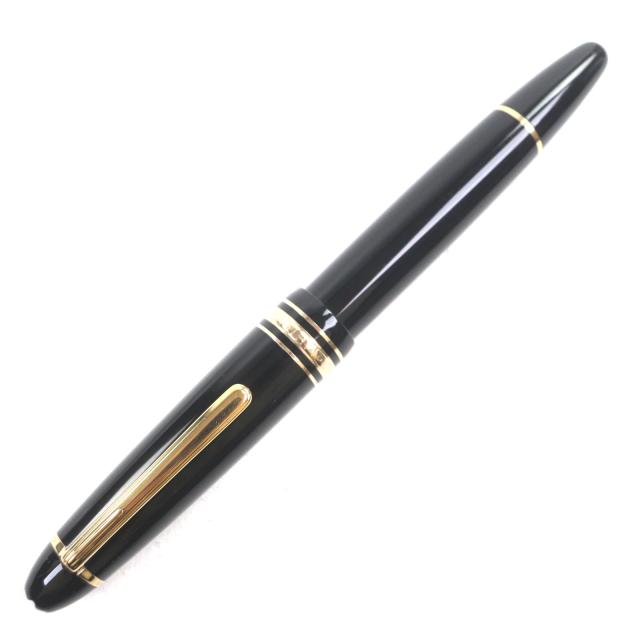 良品▼MONTBLANC モンブラン マイスターシュテュック 147 トラベラー ペン先14K Mニブ ホワイトスター 万年筆 ブラック ゴールド メンズ_2