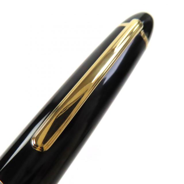 良品▼MONTBLANC モンブラン マイスターシュテュック 147 トラベラー ペン先14K Mニブ ホワイトスター 万年筆 ブラック ゴールド メンズ_7