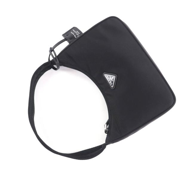 未使用品★PRADA プラダ 1NE515 Re-Edition 2000 Re-Nylon ミニバッグ 三角プレート チャーム付 ワンショルダーバッグ ブラック_6