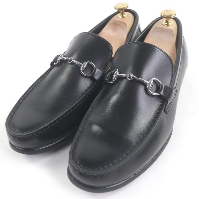 【ドンドン見直し】極美品□REGAL リーガル レザー worth collection シルバー金具 ビットローファー モカシン ブラック 26.5 メンズ