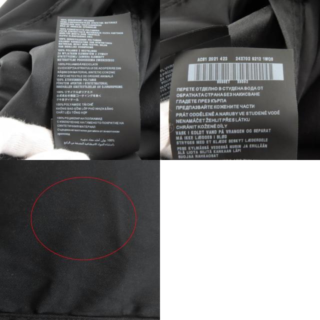 極美品★PRADA プラダ 24X702 Re-Nylon トライアングルロゴプレート ポーチ付 半袖シャツ ブラック 38 イタリア製 正規品 レディース_9