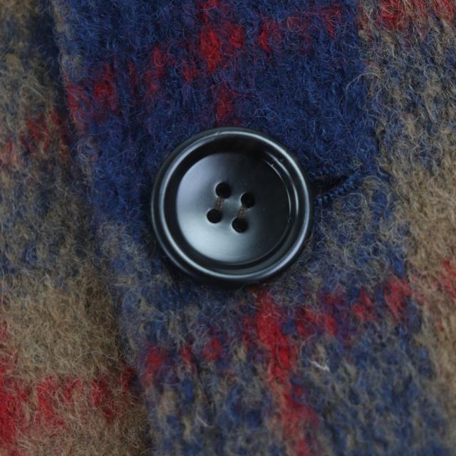 極美品▼GUCCI グッチ 770761 ウール70% インターロッキングGワッペン チェック柄 シングルジャケット テーラード 50 正規品 メンズ_5