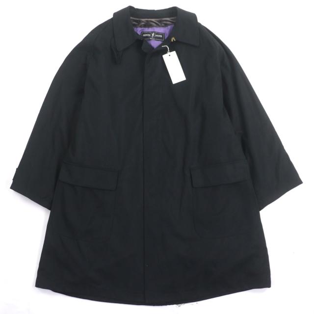美品▼ARNYS PARIS アルニス ヴィンテージ EQUESTRE 希少 一枚袖 ライナー付き 比翼仕立て 2WAY ステンカラーコート 52 正規品 メンズ