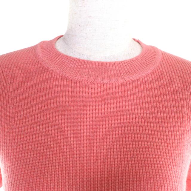 極美品★HERMES エルメス 24AW 4H2600D1 カシミヤ100％ セリエサークルパーツ付 ショートスリーブ ニット トップス ピンク 38 英国製 レディース 極美品☆HERMES エルメス 24AW 4H2600D1 カシミヤ100％ セリエサークル