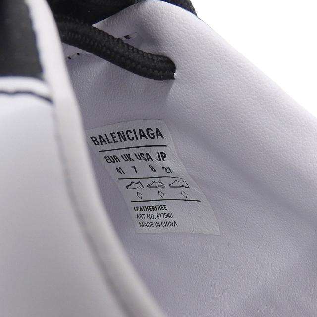 未使用品▲BALENCIAGA バレンシアガ 617540 ZEN SNEAKER ローカットスニーカー シューズ ホワイト ブラック 27 箱付き メンズ_7