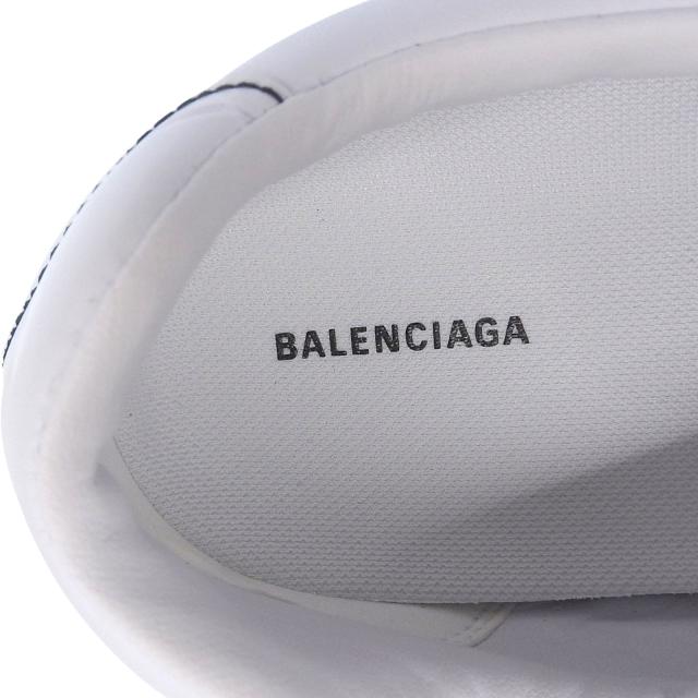 未使用品▲BALENCIAGA バレンシアガ 617540 ZEN SNEAKER ローカットスニーカー シューズ ホワイト ブラック 27 箱付き メンズ_6