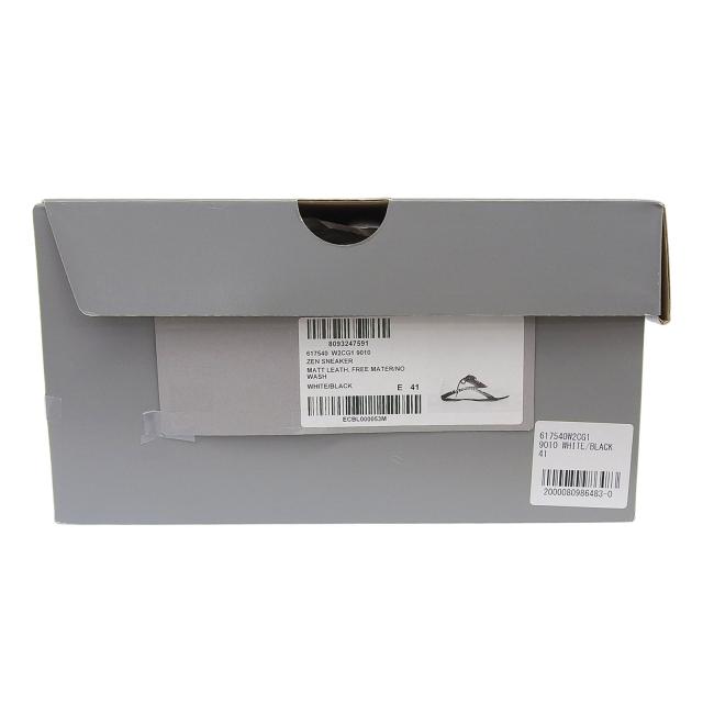 未使用品▲BALENCIAGA バレンシアガ 617540 ZEN SNEAKER ローカットスニーカー シューズ ホワイト ブラック 27 箱付き メンズ_8