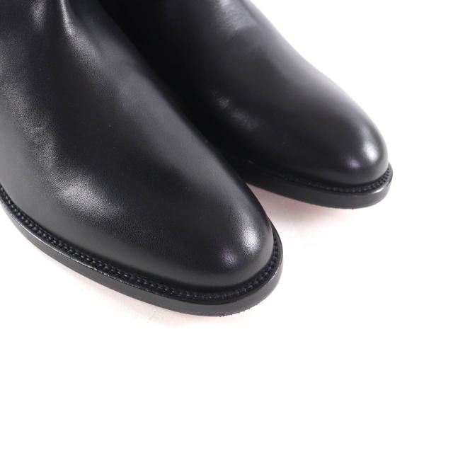 未使用品★HERMES エルメス ジャンピングブーツ シルバー金具 ケリーバックル レザー ロングブーツ ブラック 37 保存袋付き イタリア製_7