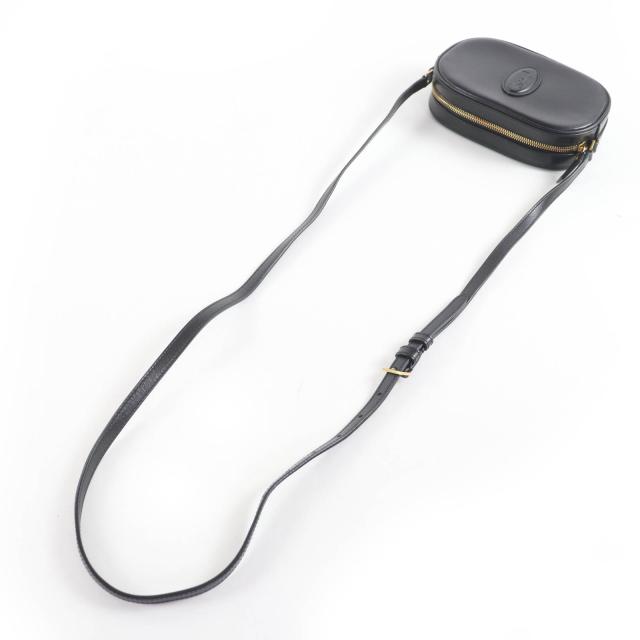 極美品☆SAINT LAURENT PARIS サンローランパリ 582673 YSLロゴ カメラバッグ レザー ショルダーバッグ ブラック イタリア製 レディース_4