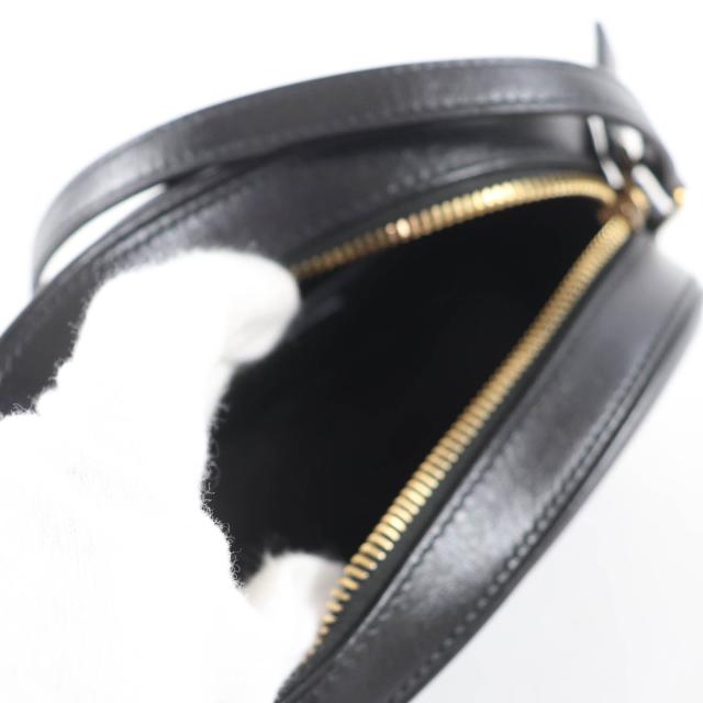 極美品☆SAINT LAURENT PARIS サンローランパリ 582673 YSLロゴ カメラバッグ レザー ショルダーバッグ ブラック イタリア製 レディース_8
