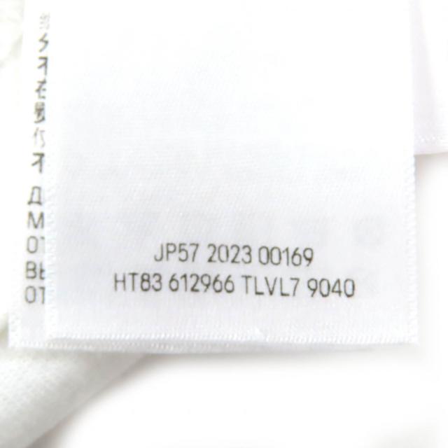 美品△BALENCIAGA バレンシアガ 2023年製 612966 コットン100％ CITIES PARIS ロゴ クルーネック 半袖Ｔシャツ ホワイト M 正規品 メンズ_5