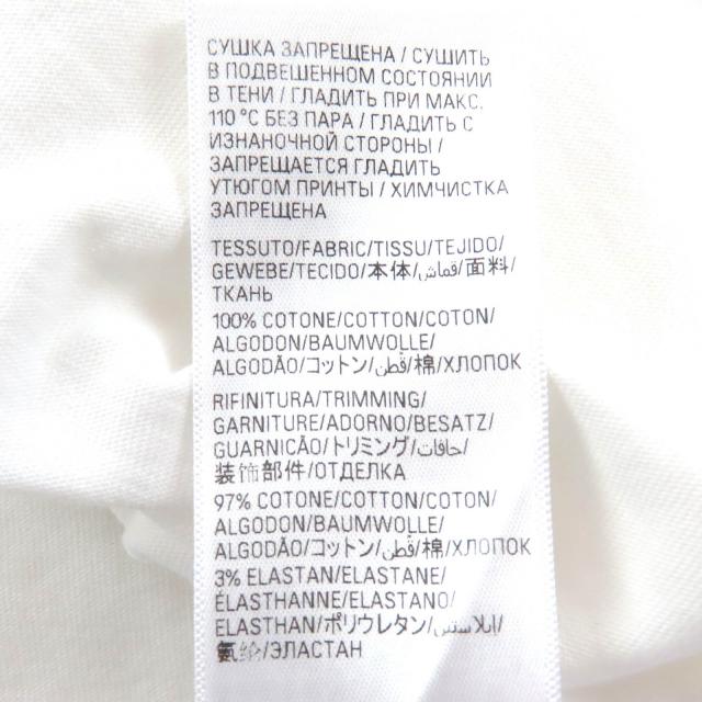 美品△BALENCIAGA バレンシアガ 2023年製 612966 コットン100％ CITIES PARIS ロゴ クルーネック 半袖Ｔシャツ ホワイト M 正規品 メンズ_6