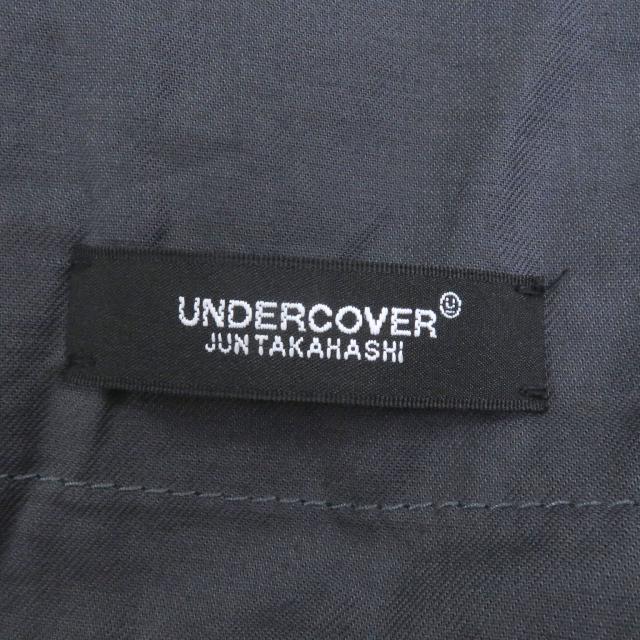 未使用品□UNDERCOVER アンダーカバー UC1C4509-1 ピンク・フロイド 狂気 エンブロイダリー イージーパンツ チャコール 4 日本製 正規品_6