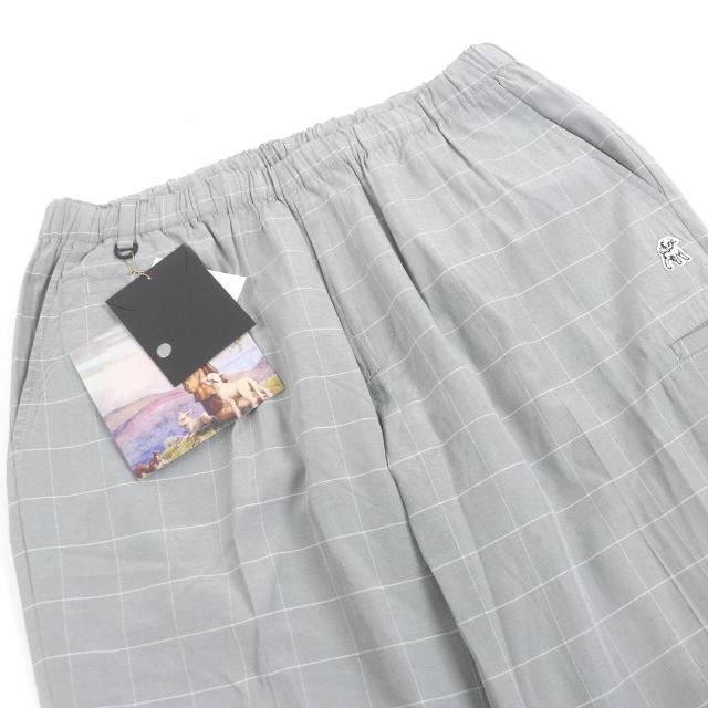 未使用品□UNDERCOVER アンダーカバー US1C4501 the shepherd ウィンドウペン クロス イージーパンツ テーパードパンツ グレー 3 正規品_2