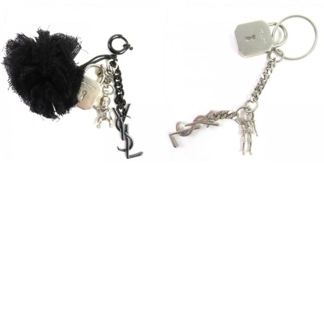 美品◇SAINT LAURENT PARIS サンローランパリ 405328 クラシック ベイビー チェーン レザー ショルダーバッグ シルバー金具 イタリア製_9