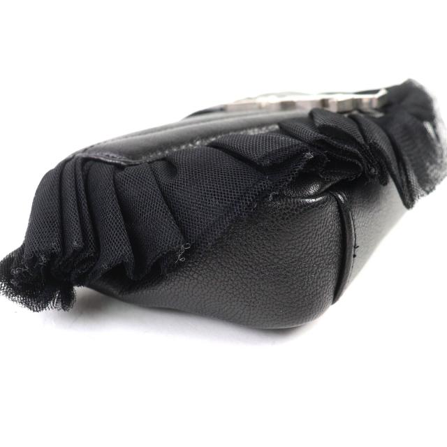 美品◇SAINT LAURENT PARIS サンローランパリ 405328 クラシック ベイビー チェーン レザー ショルダーバッグ シルバー金具 イタリア製_4