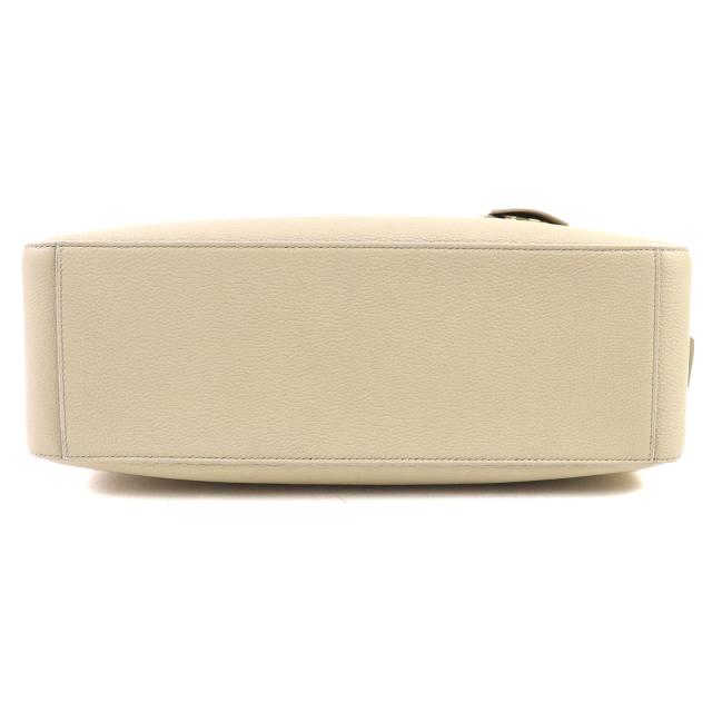 極美品△FERRAGAMO フェラガモ 219861 トートバッグ M カーフレザー クロシェット付き ライトベージュ 保存袋付き 伊製_4