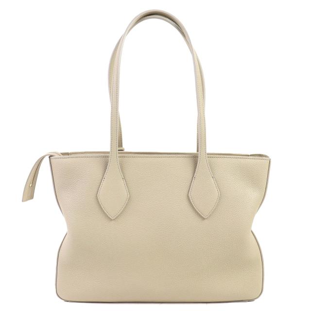 極美品△FERRAGAMO フェラガモ 219861 トートバッグ M カーフレザー クロシェット付き ライトベージュ 保存袋付き 伊製_2