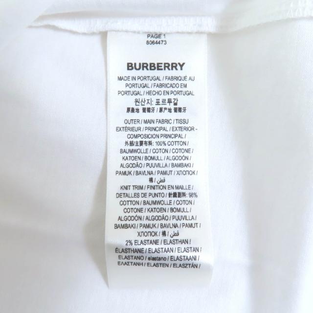 未使用品◇BURBERRY バーバリー 8064473 コットン100％ ホースフェリー ロゴ ショートスリーブ 半袖Ｔシャツ 白 XS 正規品 レディース_6