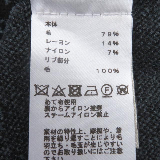 美品□HERMES エルメス 22AW ウール 総柄 ロングスリーブ 長袖 タートルネックニット セーター ブラウン S イタリア製 正規品 メンズ