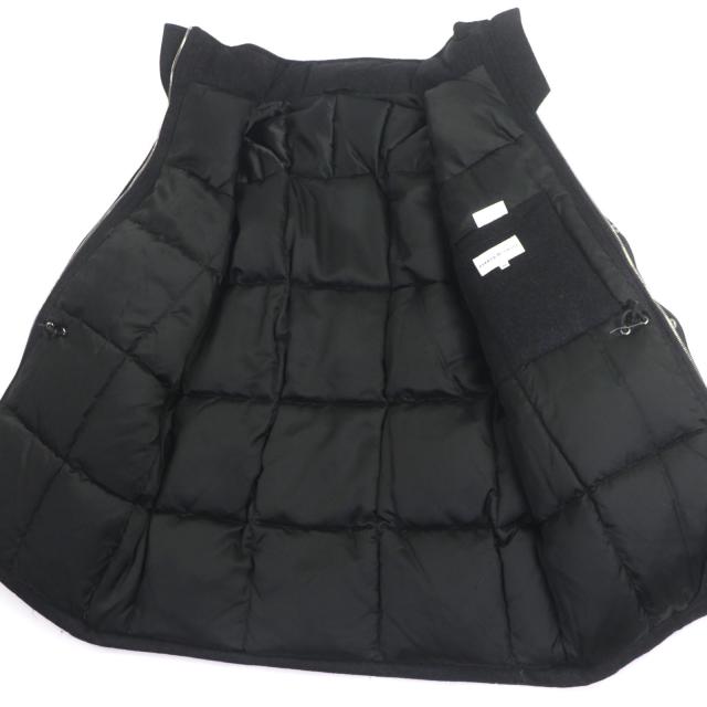 良品▼ALFRED DUNHILL アルフレッド ダンヒル カシミヤ100% ダブルジップアップ ダウンコート ダークグレー M イタリア製 正規品 メンズ_3
