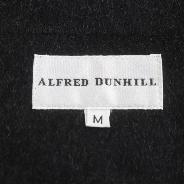 良品▼ALFRED DUNHILL アルフレッド ダンヒル カシミヤ100% ダブルジップアップ ダウンコート ダークグレー M イタリア製 正規品 メンズ_7