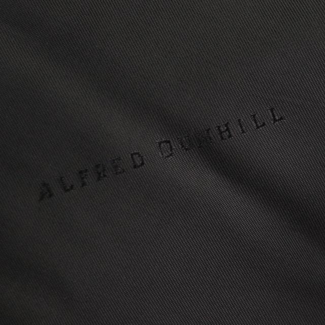 良品▼ALFRED DUNHILL アルフレッド ダンヒル カシミヤ100% ダブルジップアップ ダウンコート ダークグレー M イタリア製 正規品 メンズ_6