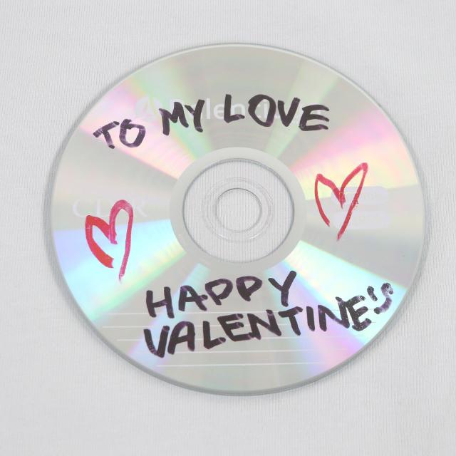 極美品□BALENCIAGA バレンシアガ 24SS 764235 コットン100％ VALENTINE CD T-Shirt 半袖Ｔシャツ カットソー グレー系 L 正規品 メンズ_3