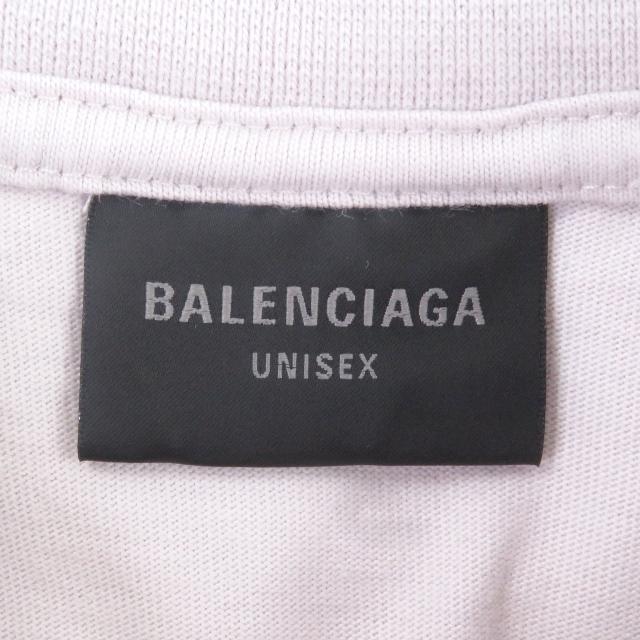 極美品□BALENCIAGA バレンシアガ 24SS 764235 コットン100％ VALENTINE CD T-Shirt 半袖Ｔシャツ カットソー グレー系 L 正規品 メンズ_4
