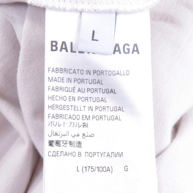 極美品□BALENCIAGA バレンシアガ 24SS 764235 コットン100％ VALENTINE CD T-Shirt 半袖Ｔシャツ カットソー グレー系 L 正規品 メンズ_5