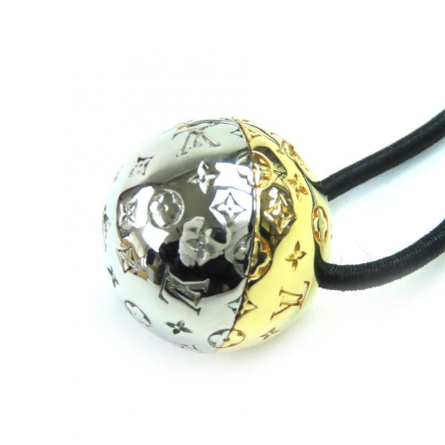 極美品◇LOUIS VUITTON ルイヴィトン 2021年製 M80266 シュシュ プラネットLV モノグラム ヘアアクセサリー 箱・保存袋付き イタリア製_3