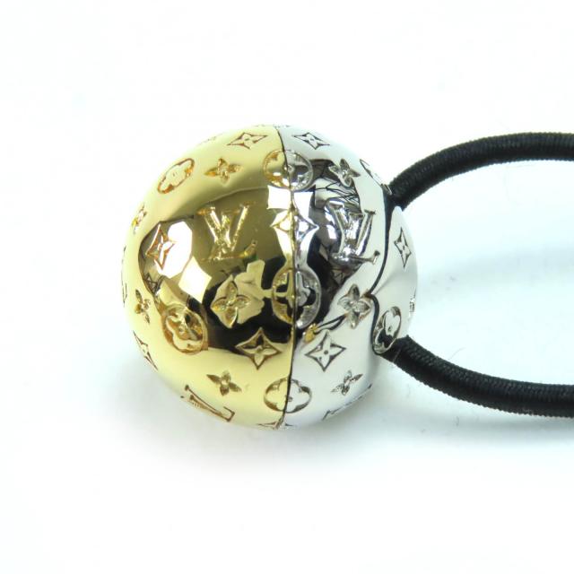 極美品◇LOUIS VUITTON ルイヴィトン 2021年製 M80266 シュシュ プラネットLV モノグラム ヘアアクセサリー 箱・保存袋付き イタリア製_4