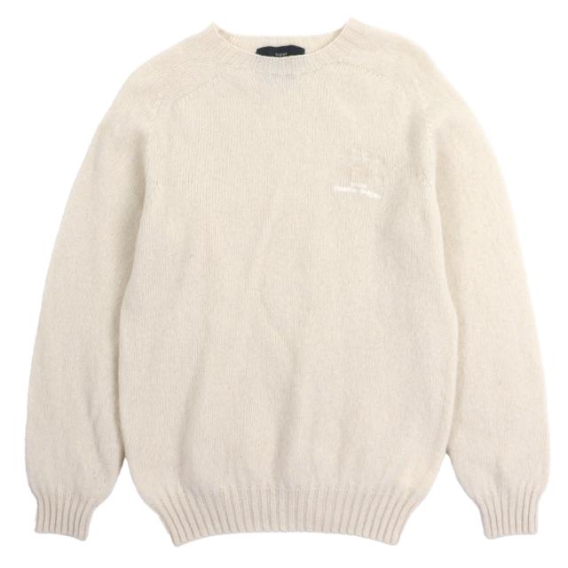 極美品▼tricot COMME des GARCONS INVERALLAN トリココムデギャルソン インバーアラン TH-N001 ロゴ刺繍 クルーネック ニット M 正規品