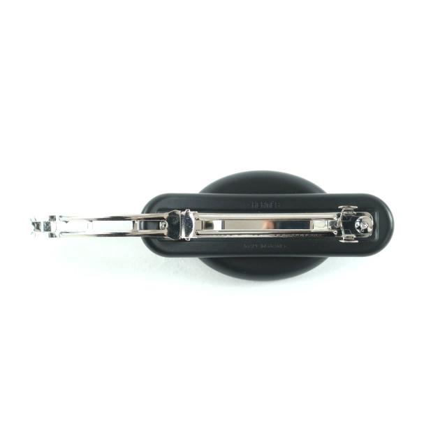 極美品★HERMES エルメス バレッタ トリ・マイヨン PM 現行品 シェーヌダンクル ヘアアクセサリー マットブラック フランス製 レディース_3