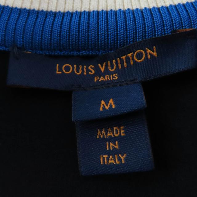 極美品☆LOUIS VUITTON ルイヴィトン 22SS トリコロール ポートホール ポケット ドレス ワンピース ブラック M 伊製 正規品 レディース_6