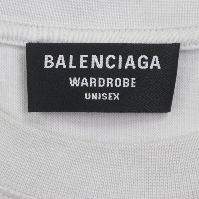美品▼BALENCIAGA バレンシアガ 22AW 641675 PROPERTY OF BALENCIAGA DISGN TEAM PARIS WARDROBE ダメージ加工 半袖Ｔシャツ XS 正規品_4