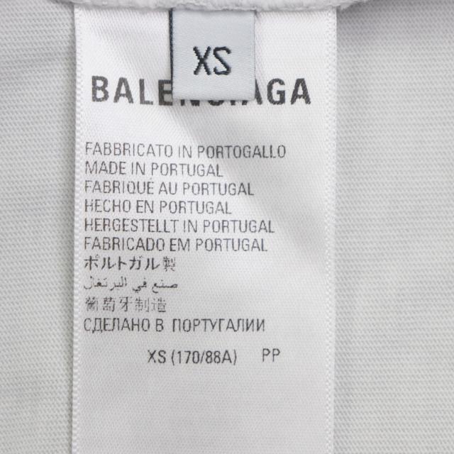 美品▼BALENCIAGA バレンシアガ 22AW 641675 PROPERTY OF BALENCIAGA DISGN TEAM PARIS WARDROBE ダメージ加工 半袖Ｔシャツ XS 正規品_5