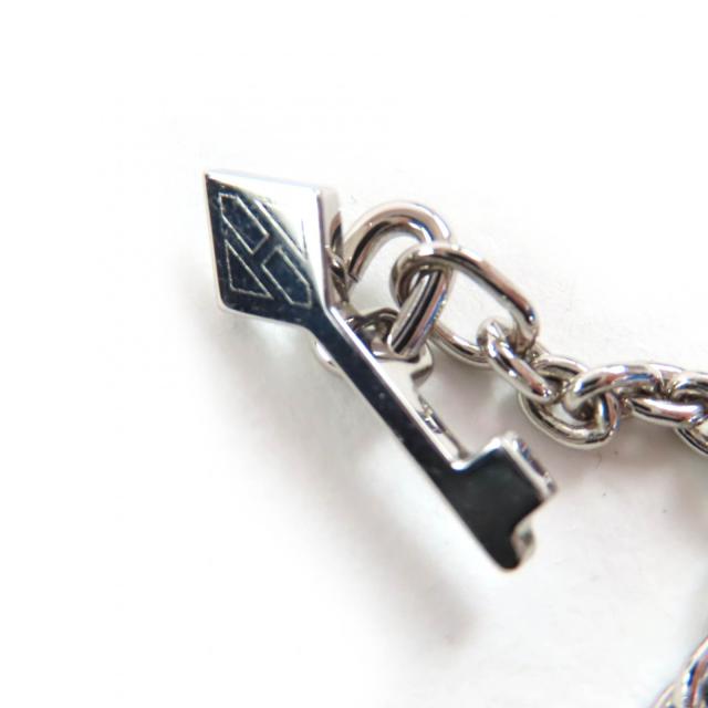 極美品◇HERMES エルメス クレ シュヴァル ネックレス メタル ペンダント ネックレス シルバー ブラック 箱・保存袋付 フランス製 メンズ_7