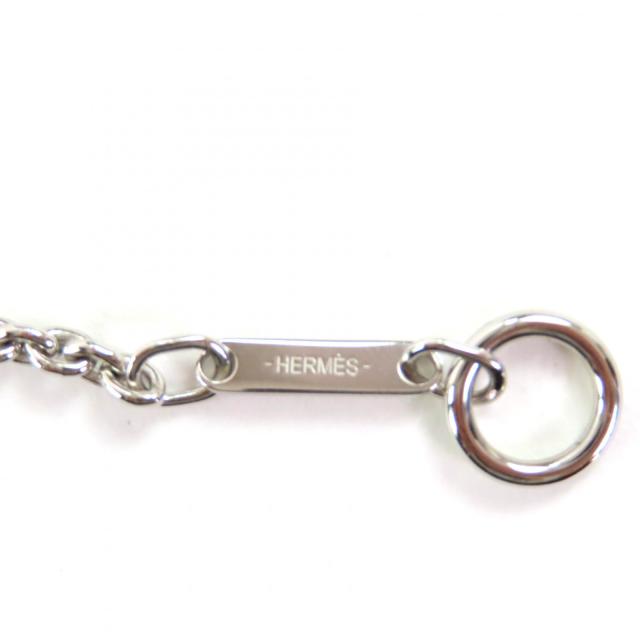 極美品◇HERMES エルメス クレ シュヴァル ネックレス メタル ペンダント ネックレス シルバー ブラック 箱・保存袋付 フランス製 メンズ_8