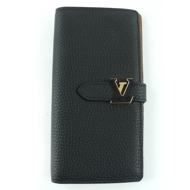 極美品☆LOUIS VUITTON ルイヴィトン M81330 LVヴェルティカル ウォレット カプシーヌ トリヨンレザー ノアール 長財布 定価181500円
