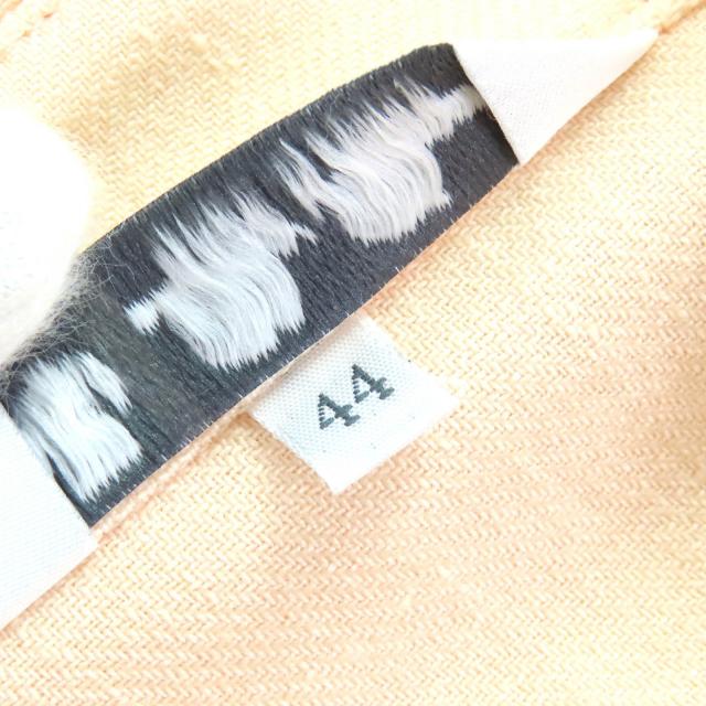 極美品△Loro Piana ロロピアーナ FAM7333 アンナリーザ リネン ウール 半袖シャツ ベージュ 44 イタリア製 正規品 レディース_6