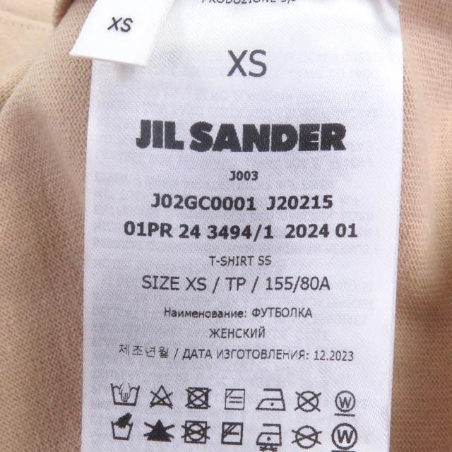 極美品□JIL SANDER ジルサンダー 24SS J02GC0001 コットン100％ ロゴプリント クルーネック 半袖Ｔシャツ XS イタリア製 正規品_5