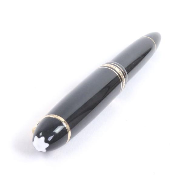 良品□MONTBLANC モンブラン マイスターシュテュック 146 キャップ式 ペン先14K EFニブ 万年筆 ブラック ゴールド ドイツ製 メンズ_2