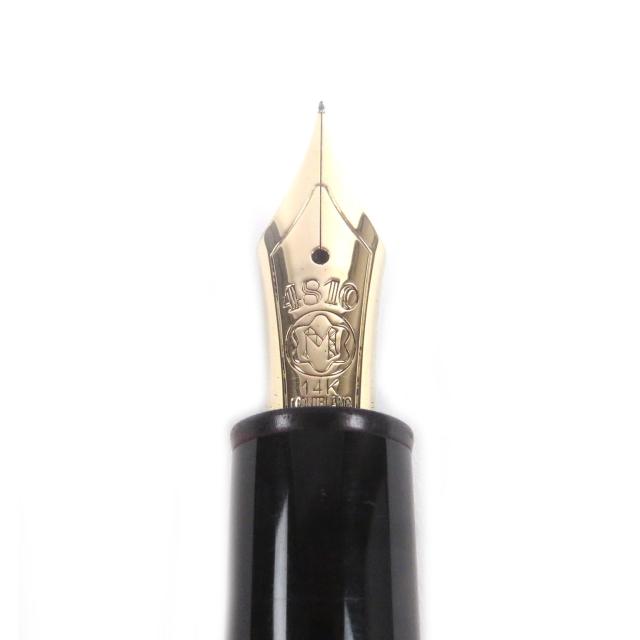良品□MONTBLANC モンブラン マイスターシュテュック 146 キャップ式 ペン先14K EFニブ 万年筆 ブラック ゴールド ドイツ製 メンズ_3