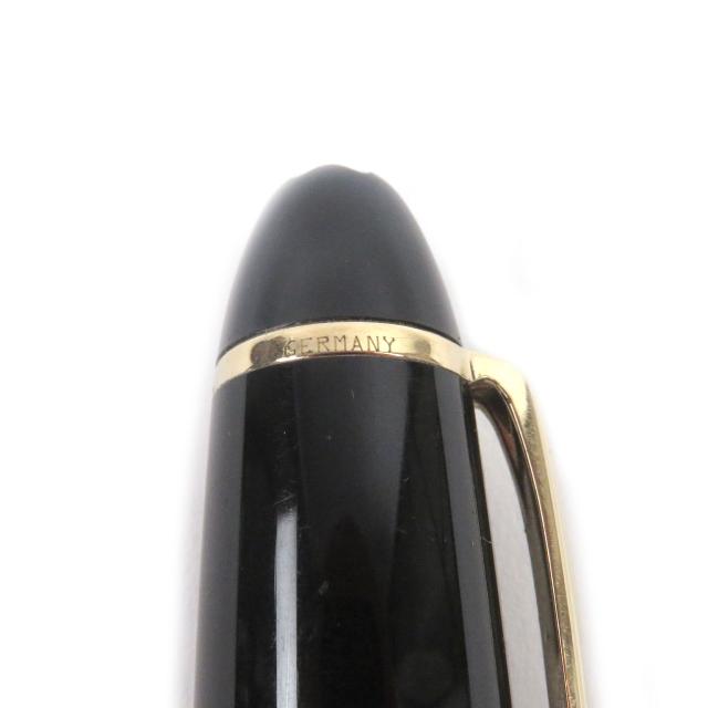 良品□MONTBLANC モンブラン マイスターシュテュック 146 キャップ式 ペン先14K EFニブ 万年筆 ブラック ゴールド ドイツ製 メンズ_8